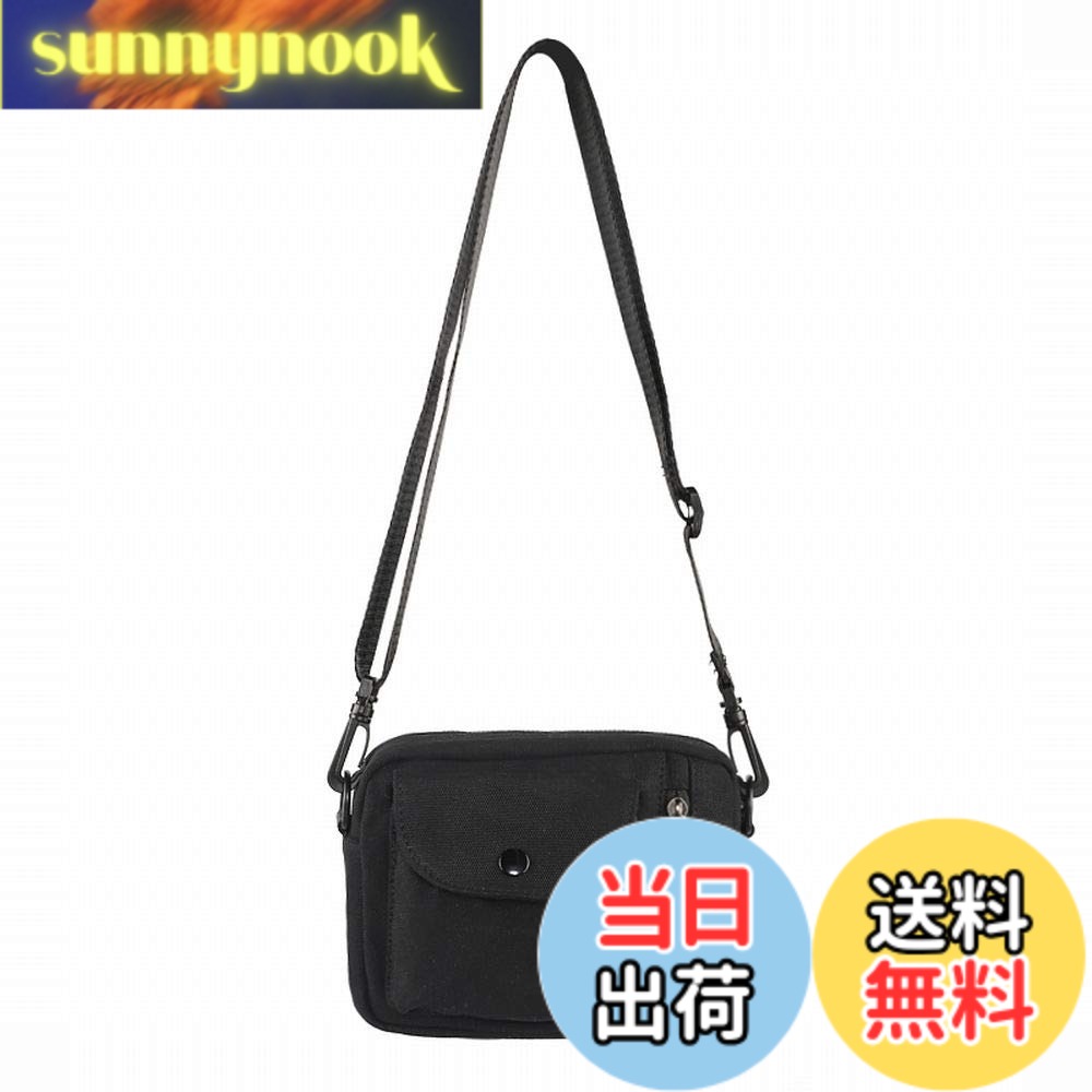 Rakuten - 【送料無料】[Beatus] キャンバス ミニ ショルダーバッグ コンパクト サコッシュ 小さめ 斜めがけ ポーチ メンズ