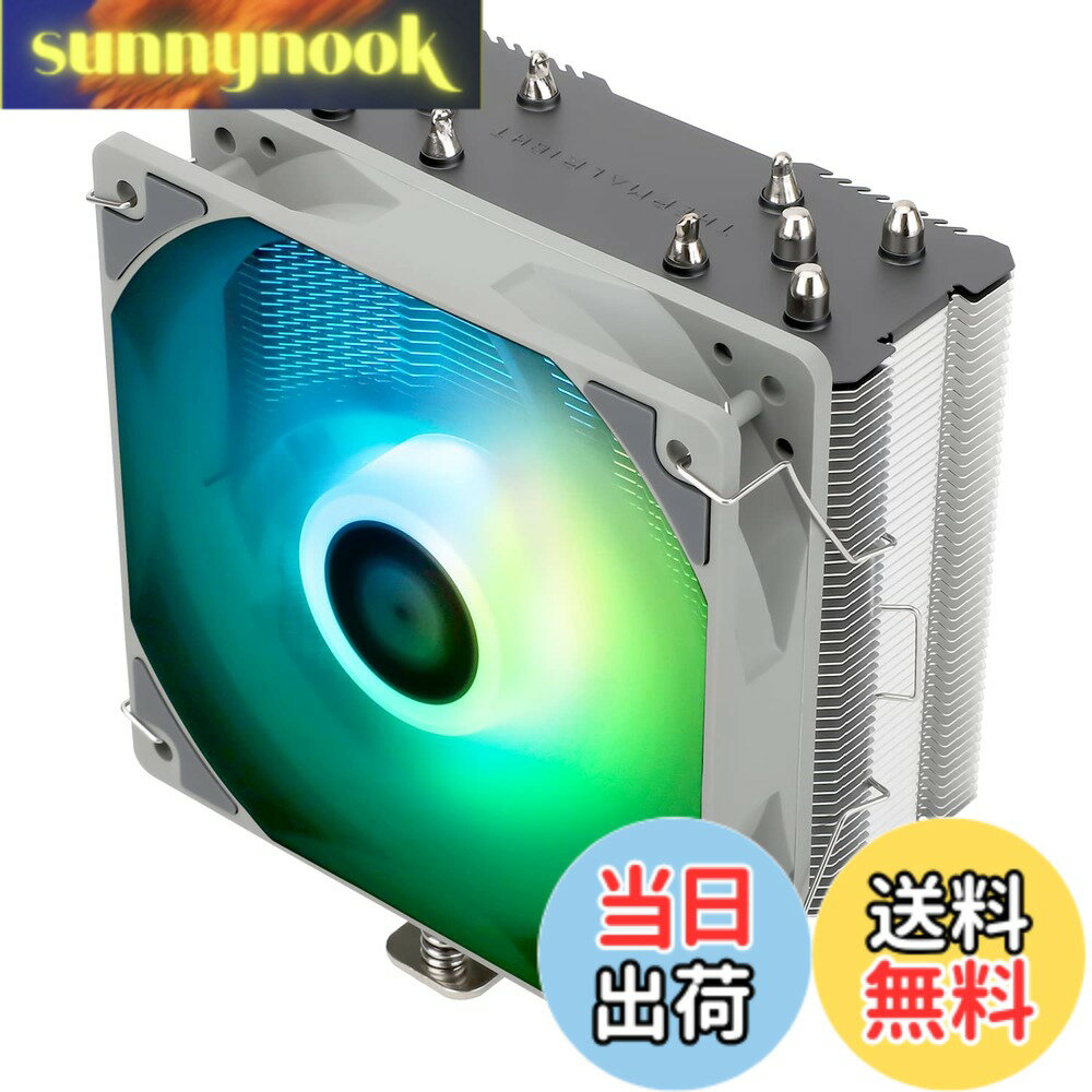 【送料無料】Thermalright Assassin King 120 SE ARGB CPUエアクーラー AK 120 SE ARGB 4本のホットパイプ C 12 C-S PWM静音ファンCPUクーラー S-FDBベアリング付き AMD AM4/Intel LGA 1700/1150/1151/1155/1156/1200 PC冷却器に適用 AMD/Intel cpuクーラー cpu