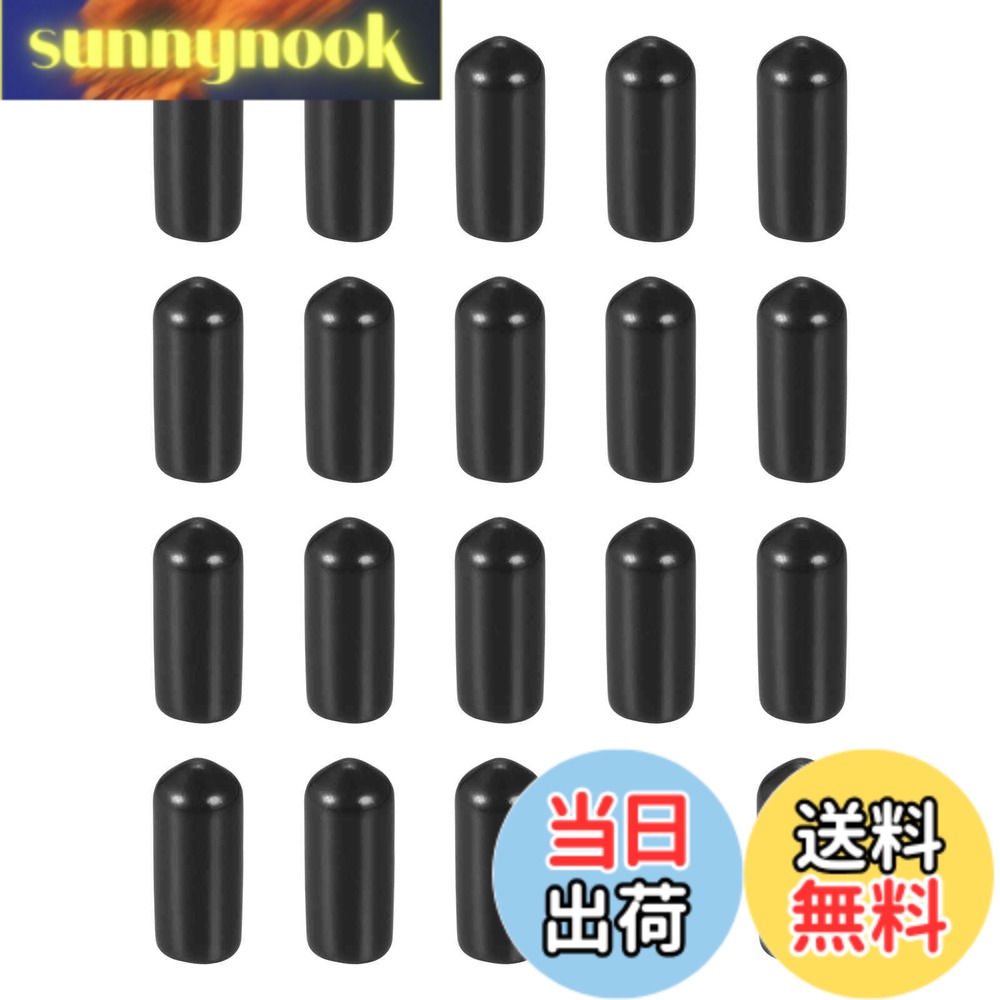 樂天商城 - 【送料無料】DMiotech 20個 内径6 mm ブラック ねじプロテクター ゴムのエンド キャップ ボルトカバー ネジ ボルト 家具 パイプ用