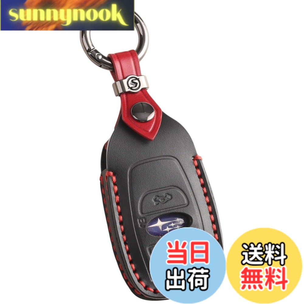 樂天商城 - 【送料無料】【smasol】スマートキーケース 本革 レザー キーカバー クロストレック／フォレスター（Forester）／レヴォーグ（Levorg）／インプレッサ 対応（スバル SUBARU 互換品）メンズ レディース 車種専用設計 アクセサリー (本革/黒)