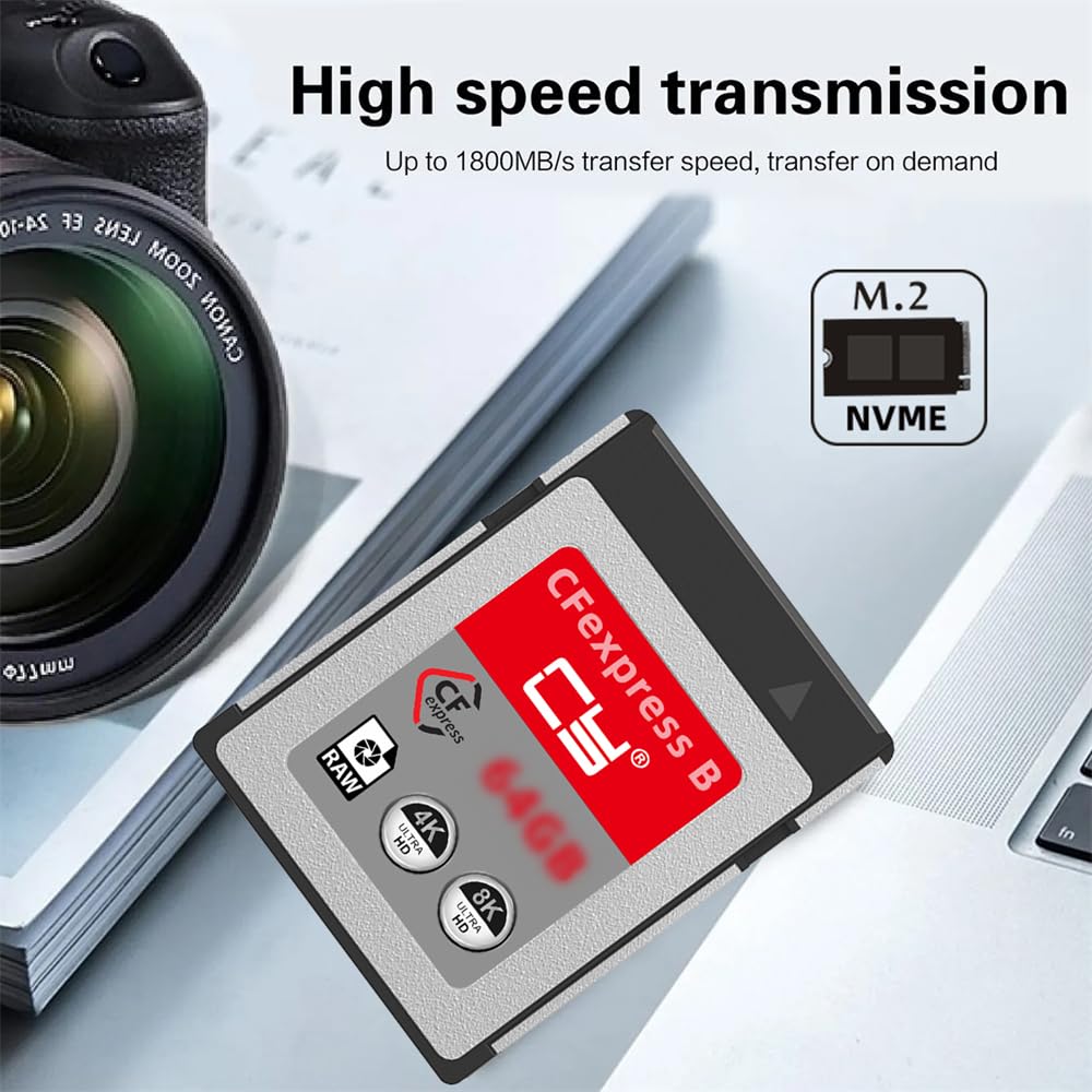 【送料無料】NFHK CFexpress Type-B 128GB メモリーカード CFE CFBアダプター XSカ...