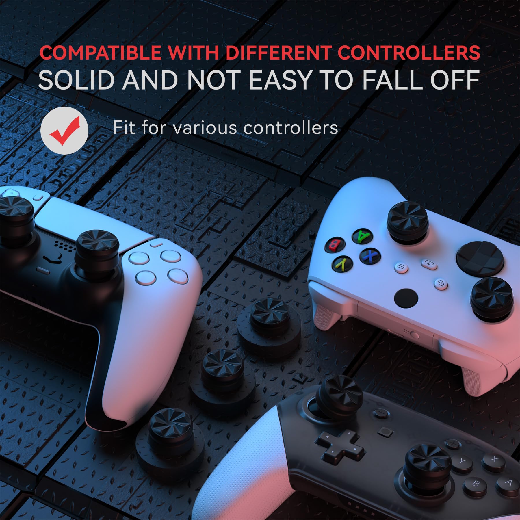 ������̵����PlayVital ps5&ps4���б��ѥ��९�å���󥭥�åץ��С����॰��åסʻ��Ĥι⤵�ˡ�Xbox Core&Xbox One���꡼�ȥ��꡼��2�磻��쥹����ȥ����顼�ѥ��ॹ�ƥ��å�����åץ��С���Switch Pro �ѥ��॰��å� ����åס�Hurricane-�֥�å���