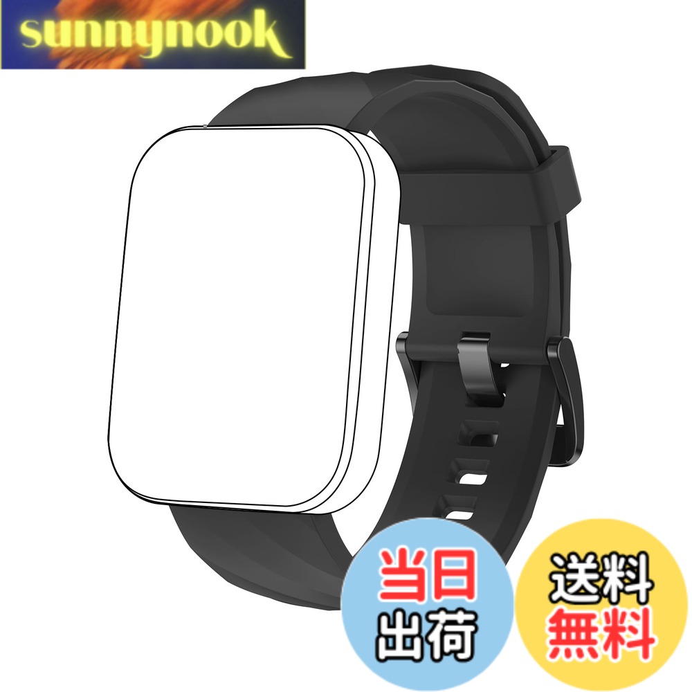 Rakuten - 【送料無料】Dakofied スマートウォッチ交換用バンドストラップ 22mm (ブラック)