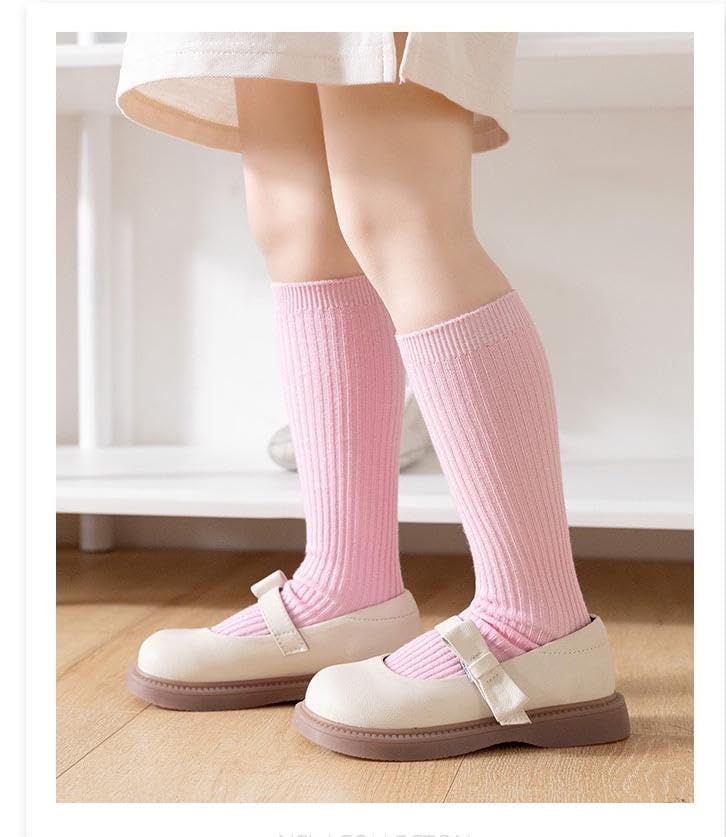 【送料無料】[ZGKULAEAOW] カラフル キッズソックス クルー丈 子供靴下 男の子 女の子 のびのびルーズソックス ネオンカラー リブ編み ハイソックス 運動会 蛍光色 ダンス 3足セット (ピンク＋オレンジ＋スカイブルー) 3