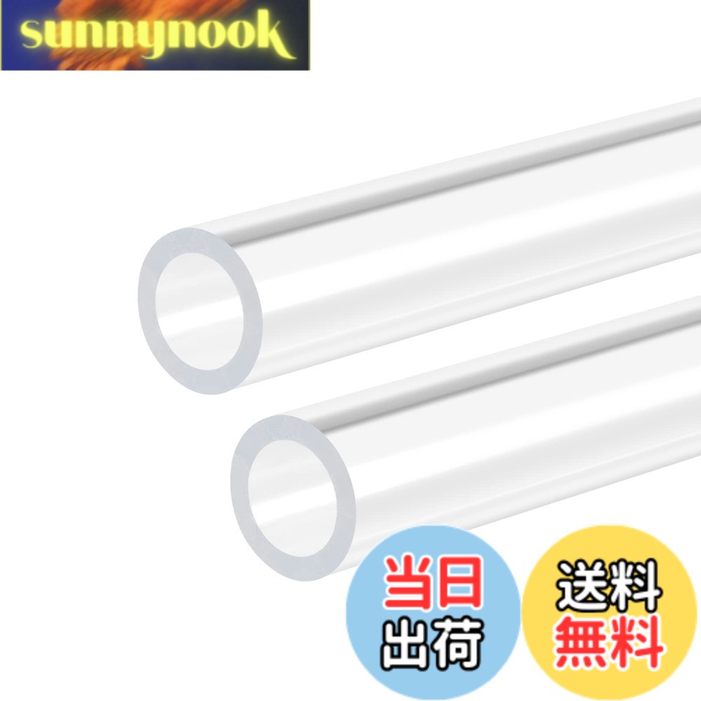 【送料無料】DMiotech 2本入り 8mm x 12mm x 300mm クリア アクリルパイプ 硬質プ...