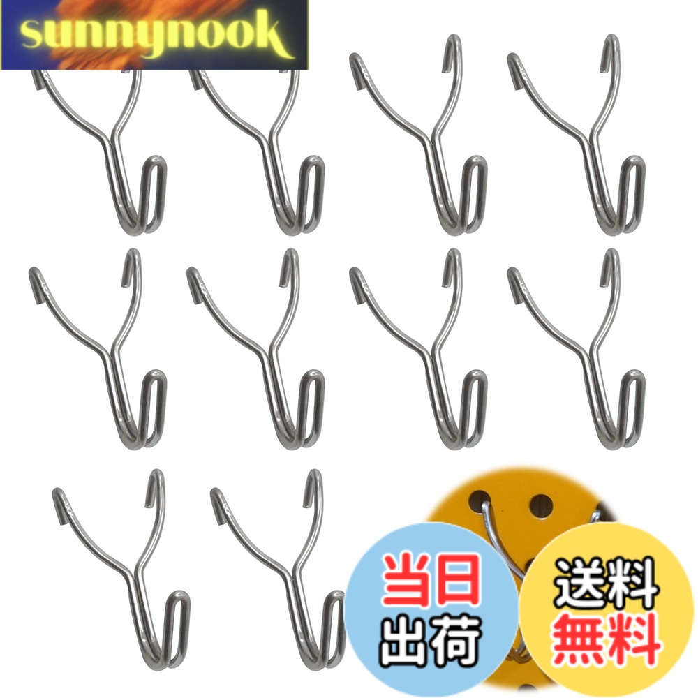 【送料無料】PAVIKE 有孔ボードフック【10個セット】パンチングボードフック 有孔...