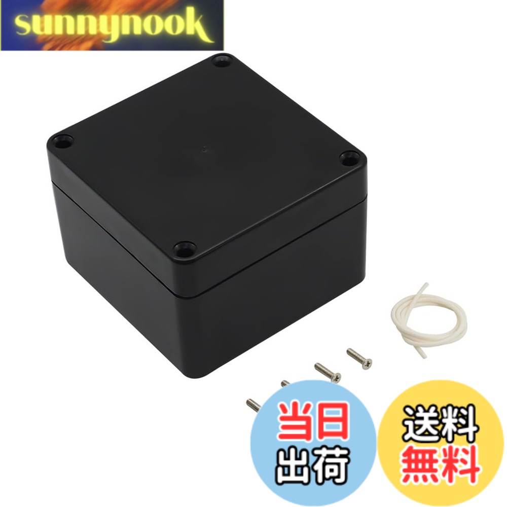 商品情報商品の説明説明: このABSプロジェクトボックスは、よりカスタマイズ可能な体験をもたらします。 1. ABS素材で作られています。 頑丈で素晴らしいDIYプロジェクトを作ることができます。 メーター、ソケット、LEDなどの多くのアイテムに簡単に穴を開けて形を整えます。 2. さまざまな場所にたくさんのネジ穴があります。 ボードを取り付けるなど、1つ入れたい場合は、取り付けに問題はありません。 3.100%新品、高品質。 仕様: 商品名:ジャンクションボックス ブラックプロジェクトボックスの外側サイズ(およそ ):3.29インチx3.19インチx2.2インチ/83x81x56mm(長さx幅x高さ)。 ブラックプロジェクトボックスの内部サイズ(およそ ):3.1インチx3インチx2インチ/76x74x49mm(長さx幅x高さ)-(許容誤差:2mm) メインカラー:ブラック 主な材質:ABS 防水等級:IP65 パッケージ内容物: ジャンクションボックス x 1。 ゴム製グロメット1個。 ネジ4本(防錆ではありません)。主な仕様 IP65防水:LeMotechプロジェクトボックスは、湿気、水、ほこりから保護するように設計されています。ゴム製グロメットがしっかりと密閉され、電気部品が濡れていたり過酷な環境で効果的に乾いたりします。高品質素材:ABSプラスチックジャンクションボックスは、衝撃、熱、さまざまな気象条件に耐えることができます。 軽量で耐久性があるため、ドリルや改造、長時間の使用が簡単です。万能なエンクロージャ:これらの電気ボックスは、屋内外のLEDディスプレイ、コントロールパネル、太陽光発電システム、監視カメラ、セキュリティシステムなどに適しています。 DIYプロジェクトや趣味の方にも便利なソリューションです。外側サイズ:3.29x3.19x2.2インチ(83x81x56mm);内側サイズ:3.1x3x2インチ(76x74x49mm)- - *ヒント:詳細な取り付け寸法を確認するために、製品の特定の内部寸法を示す詳細画像をご参照ください。 (許容誤差:2mm)、厚さ:0.12インチ/3mmbrパッケージ内容:ジャンクションボックス1個、ゴムグロメット1個、金属ネジ4本(M4*18mm)