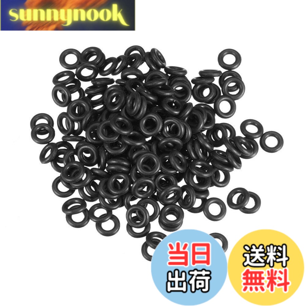 商品情報商品の説明このニトリルゴムOリングは、外径7mm、内径3mm、幅2mmのコンパクトなサイズで、70Aデュロメータの硬度を持っています。標準的なニトリルブタジエンゴムを使用し、-20°Cから100°Cまでの広い温度範囲に対応しています。高圧洗浄機、ポンプ、フィルター、水ホース、配管パイプなど、さまざまな用途に使用できます。ブラック色で、1袋に200個が入っています。購入前に必要なサイズと素材を確認し、適切な場所に設置してください。主な仕様 【サイズ】外径7mm、内径3mm、断面直径2mmのコンパクトなサイズ。【硬度】70Aデュロメータ（ショア硬度）で、耐浸透性を確保。【ニトリルゴム】広い温度範囲（-20°Cから100°C）に対応した標準的なニトリルブタジエンゴムを使用。【応用】高圧洗浄機、ポンプ、フィルター、水ホース、配管パイプ、メンテナンスなど、さまざまな用途に広く利用されています。シャフトシール、防塵シール、バスルーム、洗面所など、さまざまな場面に使用できます。【注意】購入前に必要なサイズと素材を確認し、適切な場所に設置してください。