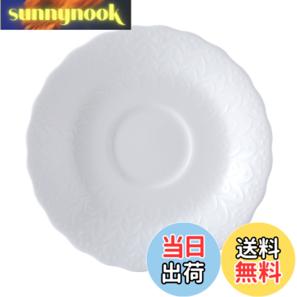 【送料無料】NARUMI(ナルミ) カップ ソーサー シルキーホワイト 14cm ティーコーヒー兼用ソーサー 電子レンジあたため 食洗機対応 9968-1530P sunnynook-10215394 sunnynook パッケージ画像