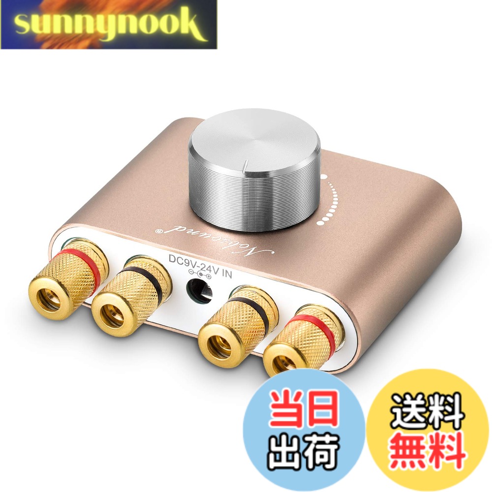 【送料無料】Nobsound NS-01G Pro パワーアンプ bluetooth 50Wx2 アンプ スピーカー HiFi オーディオ 電源なし (ゴールド)