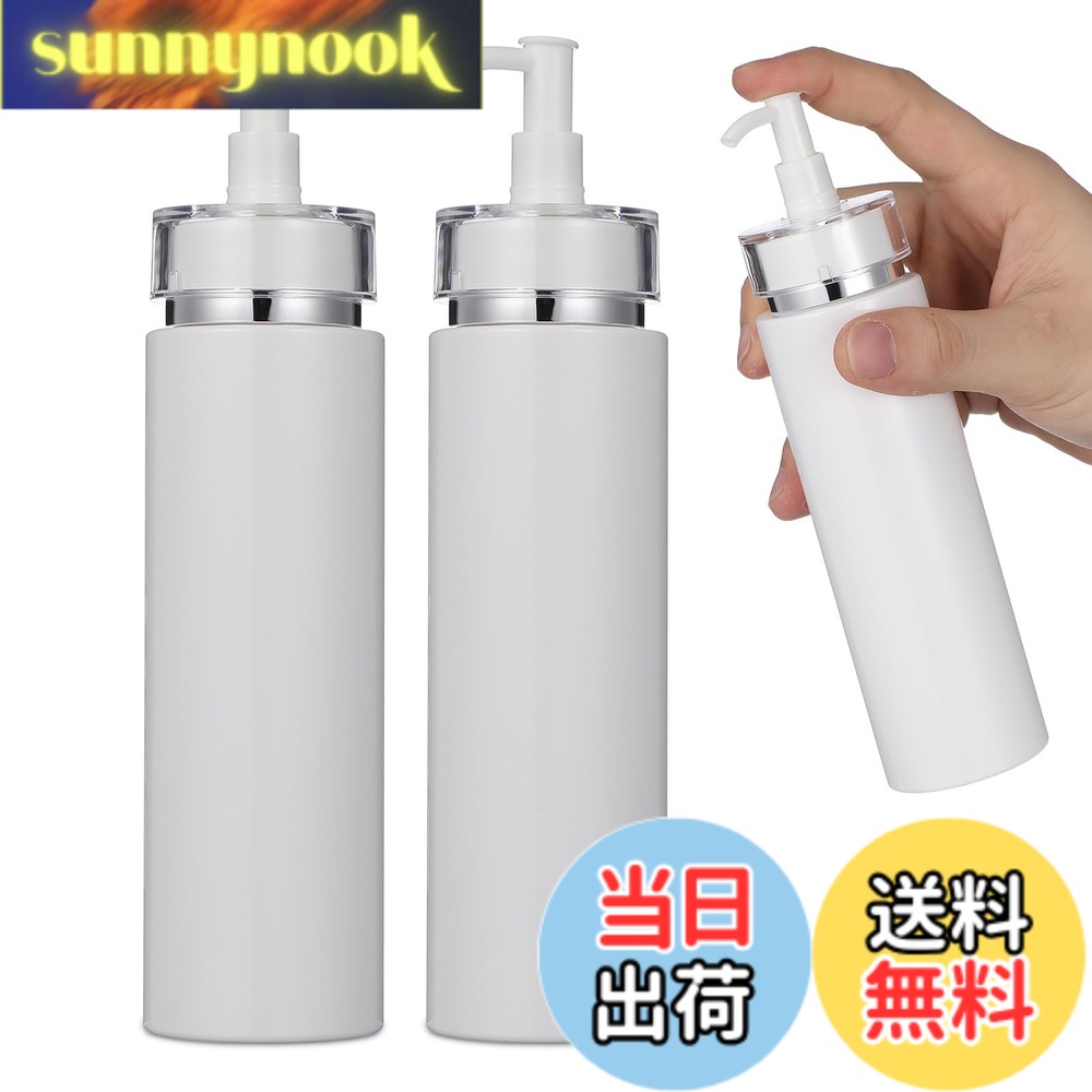 商品情報 商品の説明 説明 色: 白。 素材: PET、アクリル。 サイズ: 約 5.00X5.00X19.50 センチメートル/1.97X1.97X7.66 インチ。 容量：200M。 詰め替え用ボトル2本セットです。 化粧水の移し替えがしやすい素材でできたボトル。 ポンプ付きの再利用可能なシャンプー ボトルは、ご家庭、オフィス、ホテルに最適です。 この製品には、液体の分注が簡単な押しやすいポンプが付いています。 主な仕様 200mlの詰め替えボトルなので、何度も継ぎ足して使っていた方にもおすすめです。 便利なポンプが付いた、遮光瓶タイプの保存容器。手作り化粧水やシャンプーの保存など。 シンプルながらもおしゃれなデザインのシャンプーぼとるポンプで、ホワイトやグレーなどのお風呂場の壁色にぴったり。 これは洗面所、浴室、キッチン、洗面台等、さまざまな場所で大活躍です。ボトルは繰り返し使用できて経済的です。 【品質】ご購入して、当製品に不具合が生じた場合は、お気軽にご連絡頂きますようお願い申し上げます。弊店が交換またはを提供させていただきます。 # 【送料無料】Frcolor ポンプボトル 200ml 小分けボトル ボトル シャンプーボトル PET製 詰替え容器 ドロップポンプ瓶 大容量 2本入 日常生活の中で、シャンプーや化粧水の詰替えに苦労されていませんか？使い切った容器を捨てるのがもったいないと思う方や、衛生面での不安も感じる方も多いでしょう。そこで、Frcolor ポンプボトルが登場しました。この商品は、200mlの容量を持ち、家庭やオフィスなど様々な場所で使える便利なボトルです。 詰替えボトルとして設計されており、ポンプ付きで使いやすさも抜群です。手作り化粧水やシャンプーの保存にも役立ち、経済的にも優しい選択肢です。このシンプルかつおしゃれなデザインは、お風呂場やキッチンにもぴったりです。また、大容量で2本セットになっているため、使いたいときにサッと取り出せる手軽さも魅力です。 さあ、Frcolor ポンプボトルを使って、快適な日常を手に入れましょう！ ## Frcolor ポンプボトルの特徴とメリット Frcolor ポンプボトルは、シャンプーや化粧水を簡単に詰め替えることができる設計になっています。ポンプ部分がしっかりしており、押すだけで必要な分だけを取り出すことが可能です。これにより、出し過ぎの心配がなく、ムダなく使用できます。特に、忙しい朝の支度時には、この手軽さが本当に助かります。 ボトルは ???200ml という容量で設計されているため、使い切りやすいサイズ感が特徴です。詰め替えを何度も行っても、容器の品質が保たれるので、経済的です。そして、PET素材を使用しているため、軽量で持ち運びにも便利。例えば、旅行の際に持っていくことで、身軽に移動できます。 また、外観もシンプルでおしゃれなので、浴室やキッチンといった空間に自然に溶け込みます。壁の色を選ばないホワイトやグレーなどのデザインは、インテリアを損なうことがありません。さらに、ボトルは再利用可能なので、環境にも配慮した選択肢と言えるでしょう。 最後に、安心の品質保証があります。万が一不具合が発生した場合、サポートが迅速に対応してくれるため、安心して購入できます。これらの特徴を踏まえると、Frcolor ポンプボトルは生活の中で非常に有用な製品です。 ## 使用シーン：家庭からオフィスまで Frcolor ポンプボトルは、日常生活のあらゆるシーンで活躍します。特に家庭での使用に最適です。バスルームでは、シャンプーやコンディショナー、化粧水のボトルとして活躍します。使い勝手が良く、収納するのも簡単です。お風呂場のスペースを有効に使うことができ、清潔で整理された印象を持たせます。 また、キッチンでも重宝します。液体調味料やソースを入れておけば、煮物や焼き物の際にすぐに使えます。食材を使うたびにボトルを持つことで、汚れを防止し、キッチンが衛生的に保たれ、毎日の料理が楽しくなります。 オフィスでも便利です。ハンドソープや除菌スプレーを詰め替えておけば、社員が快適にソーシャルディスタンスを保ちながら働く手助けになります。さらに、撥水や軽量な特性から、持ち運びも容易で、外出先での使用もおすすめです。 例えば、外出時にはシャンプーやボディソープを持参することで、ホテルや友人宅でも自分の使い慣れた製品を利用できます。これにより、衛生面も安心でき、快適な滞在が可能になります。このように、Frcolor ポンプボトルは多様なシーンで用途が広がり、あなたの生活をサポートします。 ## 使い方とメンテナンス Frcolor ポンプボトルは、使い方も非常に簡単です。まずは、安全に使用するため、使用する前にしっかりとボトルを洗浄してください。水で良くすすぎ、汚れを取り除くことで清潔に保てます。次に、詰替えたい液体をボトルに入れます。ポンプでそのまま追加することもできますので、手間いらずです。 また、ポンプの先端を洗浄することもお忘れなく。特に美容液や調味料など、粘度が高い液体を使用する際には、詰まりやすくなるため、定期的に手入れが必要です。水で洗浄後、しっかり乾燥させてから使用することで、液体が混ざることを防ぎます。 さらに、フタがしっかりと閉まっているか確認することも重要です。外出時に、開いたまま持ち歩くと漏れの原因になります。使用後は、ポンプ部分もしっかり清掃し、次回もスムーズに使えるように準備しておきましょう。このようなメンテナンスを行うことで、Frcolor ポンプボトルを長く愛用することができます。 最後に、詰替え時期の目安をつけておくと、液体の使用状況が把握しやすくなり、ムダのない生活が実現します。これからもFrcolor ポンプボトルを使い続けて、使いやすさを体感していただけることでしょう。 ## まとめ - Frcolor ポンプボトルは、シンプルでおしゃれなデザイン。 - 200mlの容量で、使い切りやすく経済的。 - 場所を問わず使えるので、家庭やオフィスで大活躍！ - 洗浄やメンテナンスも簡単で、長く愛用できる。 - 安心の品質保証があるので、初めての方も安心。 このように、Frcolor ポンプボトルを使用することで、日常生活が便利になり、ストレスが軽減されること間違いありません。快適空間を手に入れ、生活を豊かにしましょう！