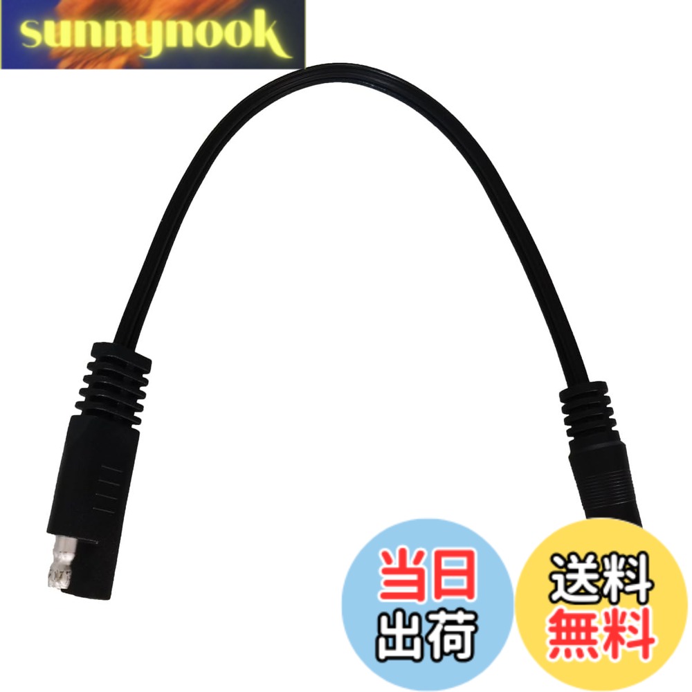 【送料無料】Liwinting SAE to DC 5.5 x 2.1mm アダプターケーブル 18AWG SAE to DC オスケーブル 25cm