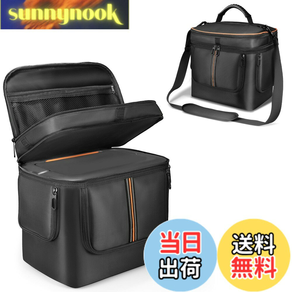 商品情報商品の説明主な仕様 [Jackery Explorer 1000 New (v2) 完全対応] サイズ：34.29*30.48*24.13cm（13.5*12*9.5in）、購入前に電源サイズをご確認ください。[全方位保護設計] 耐水性ポリエステル + 厚めのフォームコットンで、衝撃・雨・塵から電源を保護。ゴム製フロアマットで滑り止め＆底面衝撃吸収。[便利な2層収納] メイン層：電源本体を固定バックルでしっかり固定。サブ層：充電ケーブルやアクセサリーを整理収納[放熱ウィンドウ設計（ベルクロデザイン付き）] ラジエーターウィンドウで充電中も熱を放散、電源を取り外さずに充電可能。[多様な携帯方法] ショルダーストラップ（パッド付き） + ラバーハンドル + 金属フックで、キャンプ・車載・緊急時に便利。
