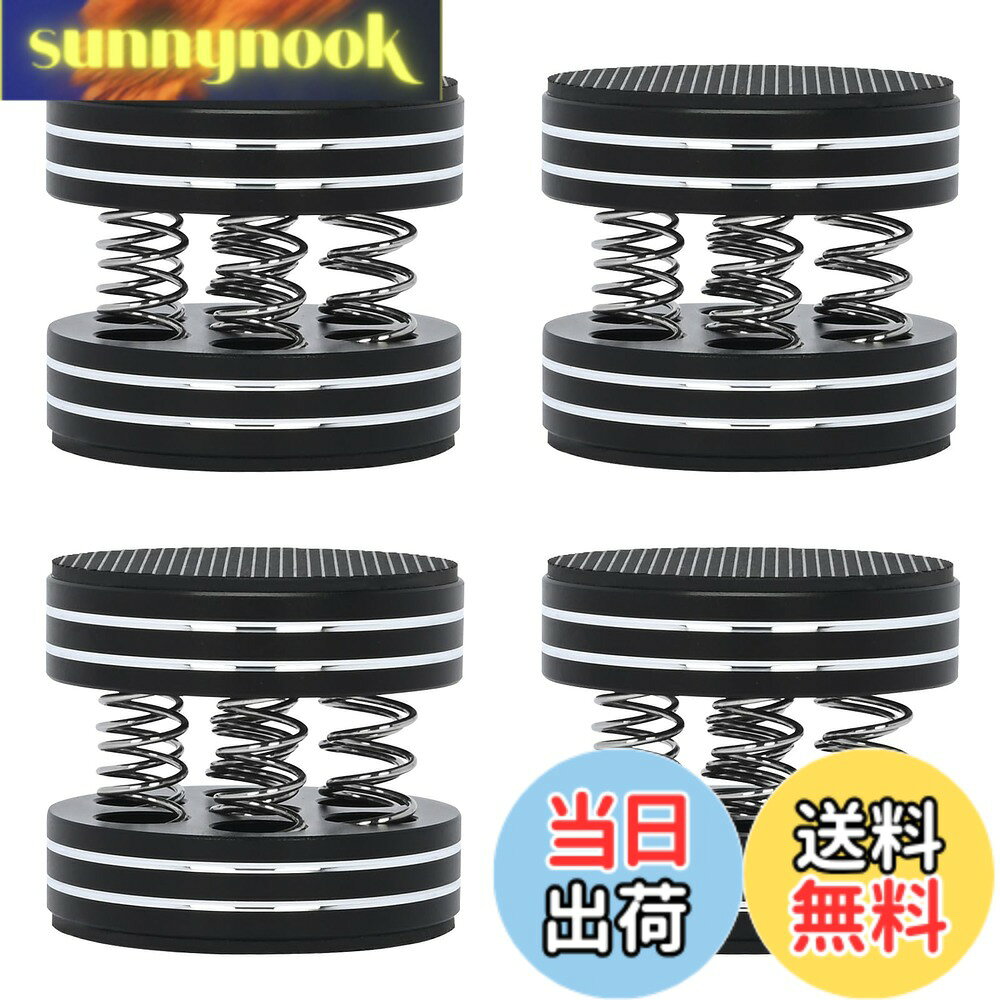 商品情報商品の説明主な仕様 【振動防止、音質向上】インシュレータースピーカーは、アルミ合金とスプリングの2つの特徴をひとつにまとめたものです。アルミ合金自体が振動の一部を除去し、除去できない残留振動をスプリングに排出して除去することで、より高い聴き心地を実現し、音の明瞭さ、ステレオイメージング、低音応答を改善し、ノイズを低減します、 それはより良い過渡応答を示し、音楽をより生き生きとさせます。【オールインワンデザイン、使いやすい】スプリングスピーカースパイクは一体型設計で、直接機材を上に置くだけでいいです、 両面滑り止めラバーパッドにより、滑りにくく、使い勝手も抜群です、 装置に破壊的な穴を開けたり、両面テープで装置の表面を傷つけたりする必要はありません。【強力な耐荷重能力+取り外し可能なスプリング】4つのフットパッドは最大60KGまで耐えることができます。機器が重いほど、高さは低くなります、 1つの機器に少なくとも3つのフットパッドを使用してください、特に、スプリングを動かしたり追加したりすることで耐荷重を調整すると、音の感覚が変わるので便利です。【高品質の素材】アイソレーションスタンドフットはアルミ合金ガスケット、ステンレス鋼ばね、滑り止めゴムパッドでできており、耐久性があり長寿命です、 HiFiの音質を簡単に楽しむことができるため、階下で邪魔になる可能性のある多くの振動を回避することもできます。【適用範囲】スピーカー、アンプ、楽器、ターンテーブル、CD / DVDプレーヤー、レコーダー、DAC、その他の機器。