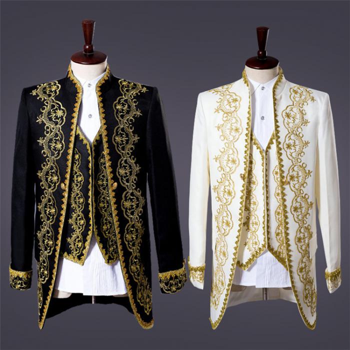 【S/M/L/2L/3L】コスプレ衣装 演出服 王子様 貴族 衣装 メンズ 宮廷服 公爵 宮廷服 男性用スーツ 5点セット 中世 大人 演奏会 舞台ステージ衣装 演劇オペラ声楽 貴族服装 ヨーロッパ クリスマス仮装 ハロウィン衣装d9080c0c0x0c0