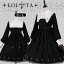 【数量限定!もこもこソックスが1足GET】【定番】Goth ゴスロリ 洋装 貴族 ワンピース ロリータ 長袖 ..