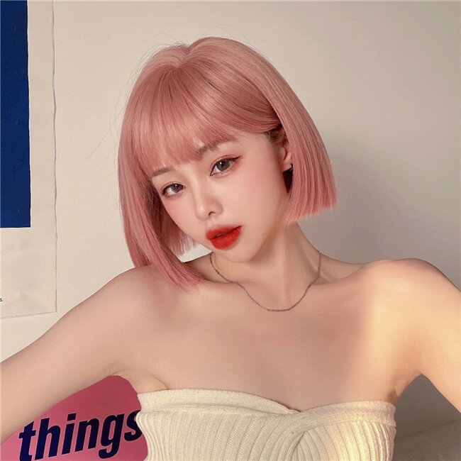 フルウィッグ 超自然 ピンク wig 普段使い ウィッグ 小顔 レディース ゆるふわ ナチュラル かつら エクステ 仮装 耐熱ウィッグ 原宿系 ハロウィン コスプレ dp287c0c0x0