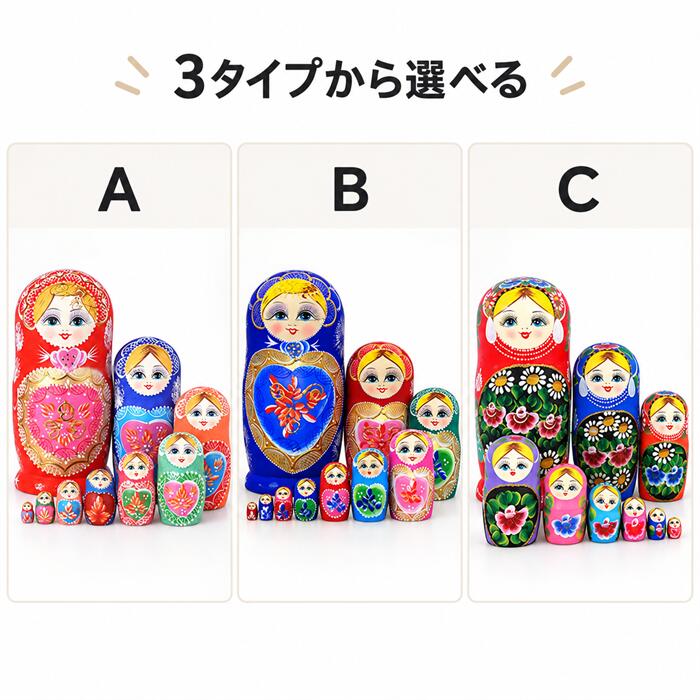 マトリョーシカ 10個セット 木製 伝統工芸 ロシア人形 サファイア ブルー クラシックデザイン 手描き 置物 インテリア お土産 結婚祝い 誕生日プレゼント 新築祝い ギフト 可愛い 北欧風 装飾品 ja349c0c0w7 [2]