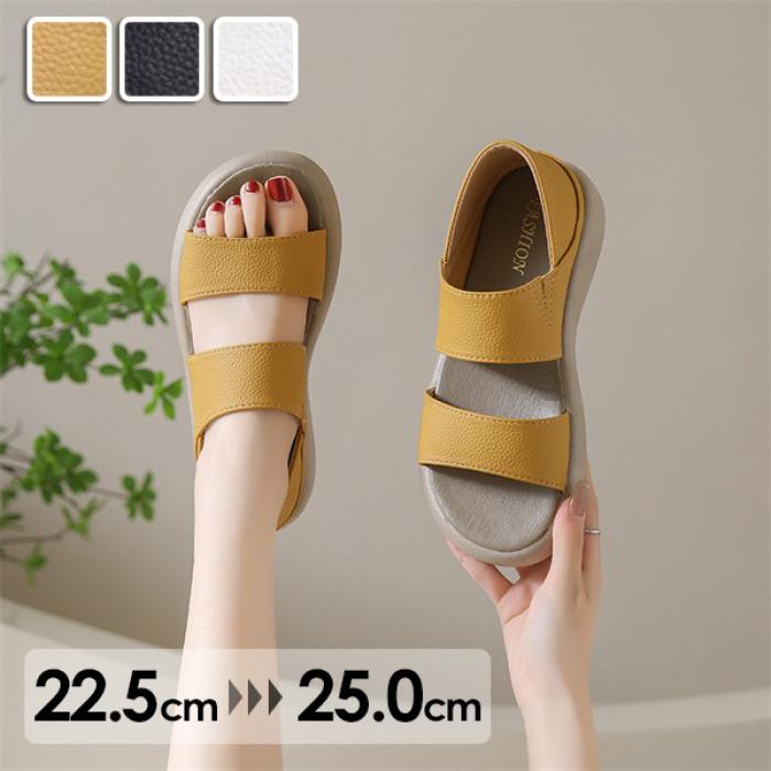 厚底サンダル サンダル お洒落なサンダル 厚底 サンダル 歩きやすい レディース かかとあり 夏 靴 女性..