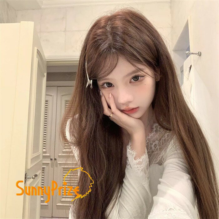 樂天商城 - ウィッグ ロング ストレート レイヤーカット ブラウン 茶髪 前髪ぱっつん 前髪あり フルウィッグ ロングウィッグ 可愛い コスレ レディース 仮装 大人 おしゃれ 普段使い 日常使い イベント 学園祭 演劇 舞台 学芸会 文化祭 ハロウィン
