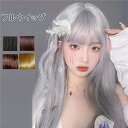フルウィッグ ロリータ風 自然 日常可 lolita 原宿風 かつら グレー 黒 茶色 金髪 ウィッグ 前髪 つけ毛 レディース コスプレ用 コスプレウィッグ ...