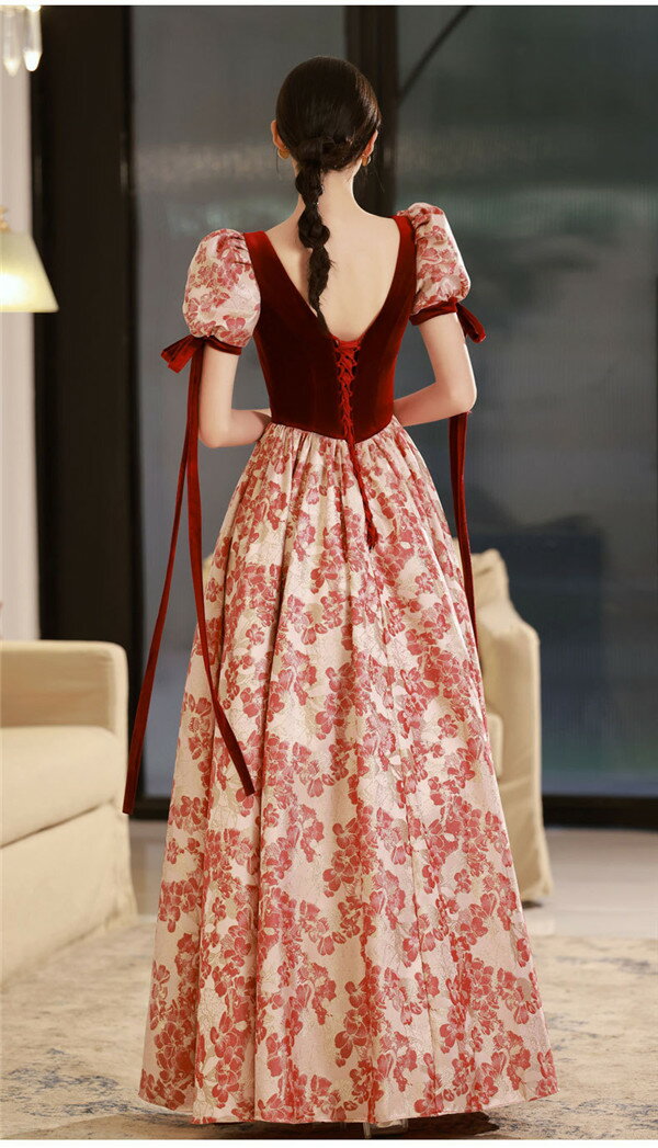 ロングドレス 演奏会 ドレス 大人 ピアノ 発表会 演奏会用ドレス 演奏会ドレス パーティードレス 赤 レッド 半袖付き 袖あり フェミニン エレガント 3L 母親 結婚式 体型カバー 謝恩会 卒業式 花嫁 誕生日会 ステージ 20代 30代 da601g4g4zs