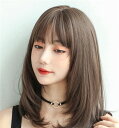 普段使いしやすい! セミロング かわいい グラデーション 耐熱 自然 茶髪 ウイッグ 大人 イベント コスプレ フルウィッグ 人気 韓国 ウィッグ 前髪あり 女性用 うぃっぐ コスチューム 小顔効果抜群 可愛い 仮装 大人用 ウィッグ dp111g4g4g4