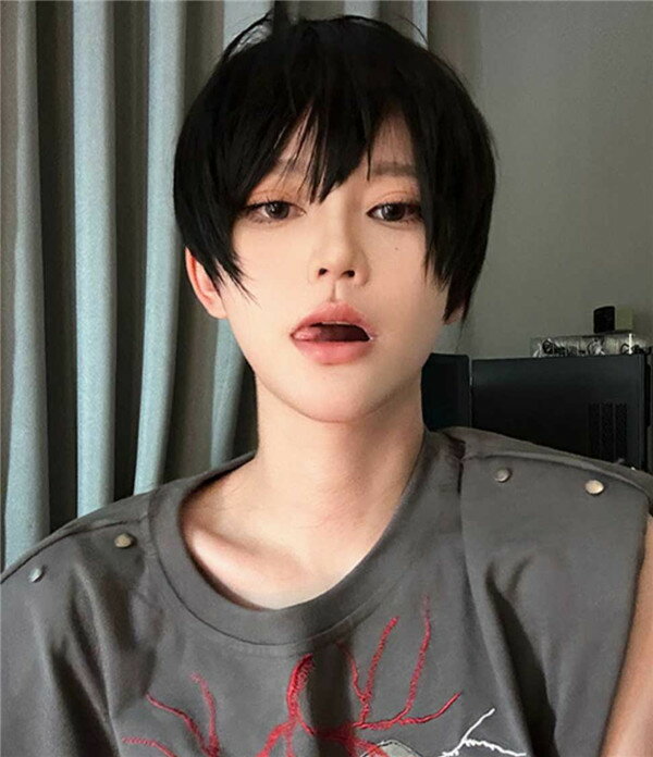 耐熱ウィッグ メンズ 短髪 黒髪 かつら 自然 人気 韓国 ウィッグ フルウィッグ 自然 つけ毛 かつら wig コスプレ 小顔効果抜群 可愛い コスプレ ハロウィン 可愛い 耐熱ウィッグ 通気性抜群 小顔効果抜群 コスチューム dp149g4g4c6