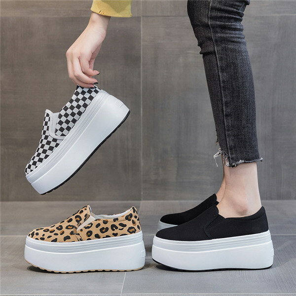 スニーカーレディースヒール黒ブラッ...