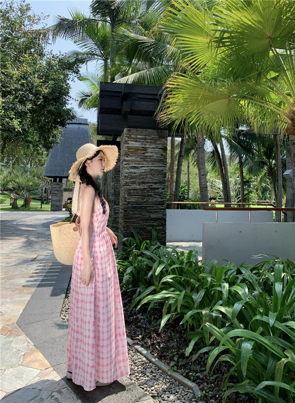 リゾートワンピース 大人 可愛い 夏 ロングワンピース 花付き リゾートワンピ キャ...