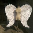 コスプレ道具 翼 ホワイト 130cm 天使の翼 天使の羽 エンジェル 妖精 パーティーグッズ 撮影 cosplay用 コスプレ COSPLAY コスチューム la150h2h2w7