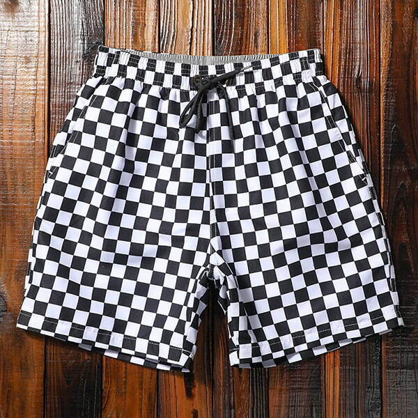 【8％OFFクーポン】水着 メンズ サーフパンツ 速乾 チェック柄 ショートパンツ ショーパン 短パン 水陸両用 ビーチパンツ 大きいサイズ 海パン スイムパンツ リゾート 海 プール 行楽 レジャー 旅行 サーフィン S/M/L/LL/3L/4L eh034jcjczs