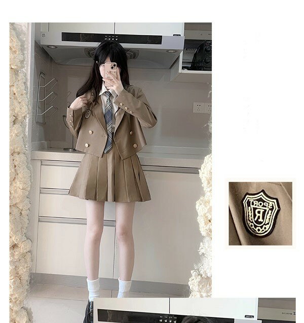 入学式 卒業式 スーツ 女の子 子供服 JK 4点セット ゆったりサイズ フォーマル 女児 中学生 高校生 中高生 通学 制服 結婚式 お受験 発表会 演奏会 誕生日 可愛い プレゼント ギフト dg050m3m3g4