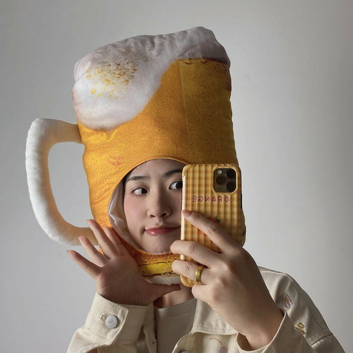 パーティーグッズ ビール 帽子 コスプレ 面白グッズ 可愛い 余興 ハロウィン なりきり 面白い 被り物 ゲーム クリスマス 宴会 忘年会 仮装 変装 eb014m3m3sa