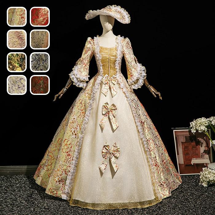 貴族 ドレス 油絵風 お姫様 衣装 カラードレス ロング 宮廷 王族服 お嬢様 舞台衣装 復古 ジュリエット ヨーロッパ ステージ衣装 オペラ声楽 撮影 西洋ドレス レディース ロングドレス 貴族ドレス 中世 貴婦人 ワンピース 演出服 演劇 ハロウィン 女性 ba094n1n1x0