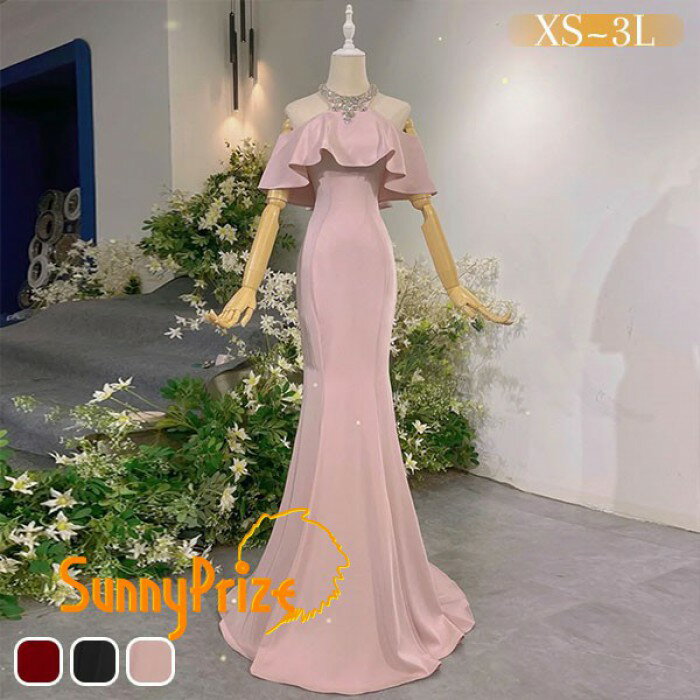 樂天商城 - ドレス 大人 ピアノ 発表会 ロングドレス マーメイドライン 演奏会 結婚式 母親 ピアノ発表会 黒 袖付き ワンピース 半袖 演奏会ドレス 演奏会用ドレス パーティードレス イブニングドレス ロング丈 大きいサイズ 小さいサイズ フォーマル da257n1n1zq