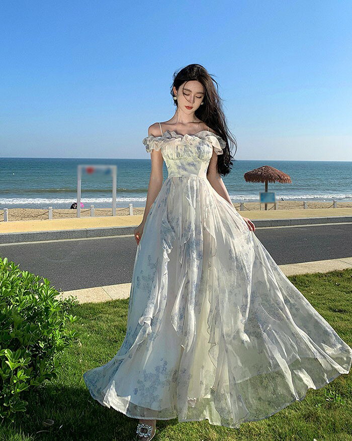 リゾートワンピ オフショルダー 大人可愛い 夏ワンピース 小柄 レディース リゾー...