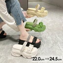 厚底サンダル ミュール 厚底 安定感 サンダル レディース かかとあり 夏 ベルト 靴 女性 大人 美脚 シューズ シンプル お洒落なサンダル 歩きやすい 小さ...