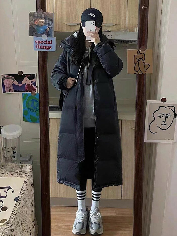 【スカーフおまけ】レディース ダウンコート ロング丈 フード付き 軽量 防寒 暖かい 大きいサイズ S-3L 撥水 シンプル 無地 ロングダウン 通勤 通学 カジュアル 冬服 おしゃれ アウター ml001n1n1lc sunnyprize-10034930 サニープライズ 楽天市場店 サンプル画像3