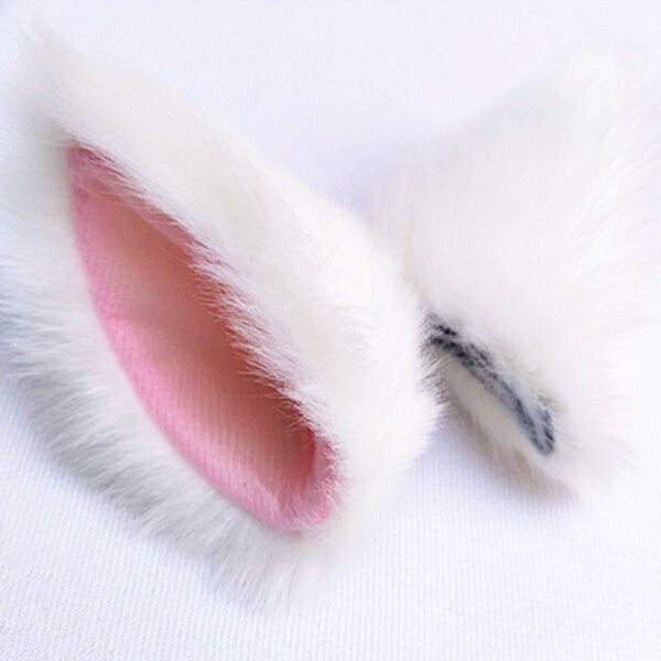 【21色】高さ9cm 狐 猫 耳 動物 妖精 仮装 ヘアピン モコモコ フェイクファー コスプレ キツネ ネコ アクセサリー 文化祭 学園祭 パーティー ec032t2t2x0の商品画像 2