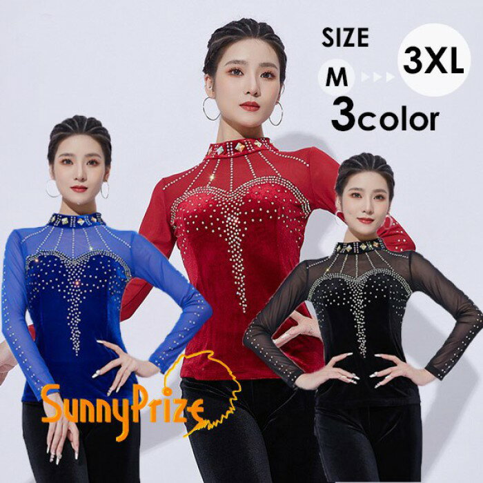 Leotards - ダンス用 ダンスウェア ダンストップス 透け感 フリル レオタード 女性用 ラテンダンス レディース 社交ダンス ラテン ラテンダンス 衣装 練習用 練習着 競技用 be003x0x0z7
