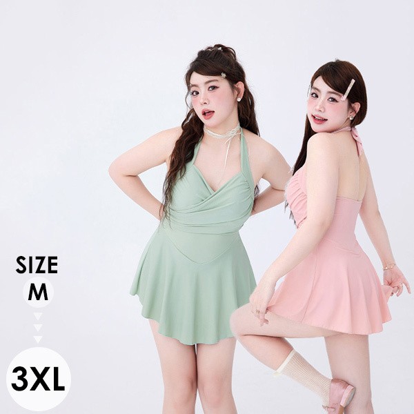 水着 大きいサイズ ぽっちゃり水着 レディース 体型カバー 大きいサイズ水着 ぽっちゃり かわいい リゾート サマーレジャー プール ビーチ 海水浴 ワンピース スカート スタイル 魅惑的 オープン バック お腹 カバー スリム 見せ 太り 保守的 半袖 温泉 旅行 df057x0