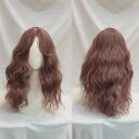 フルウィッグ ブラウン 茶色 茶髪 かつら 女性 長髪 ロングウィッグ ウェーブ 巻き毛 ロングヘア ロリータ lolita 自然 可愛い wig コスプレ 耐熱ウィッグ 小顔効果 コスチューム 仮装 文化祭 学園祭 演劇 舞台 イベント 変装 女装 dp273x1x1x0