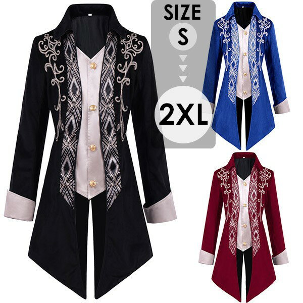 メンズ ジャケット アウター ベルベット 大きいサイズ 燕尾服 タキシード 王子様 ステージ衣装 舞台 演出 貴族 コスプレ 衣装 オペラ用衣装 男性 大人 忘年会 イベント 発表会 演奏会 司会者 かっこいい ハロウィン 文化祭 学園祭 d9094z7z7x0