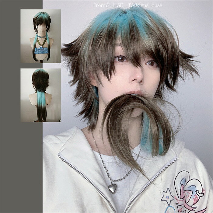 Full Wigs （Male） - ウィッグ メンズ 短髪 かつら 自然 フルウィッグ ショートウィッグ ショートヘア 前髪あり コスプレ 男装 おしゃれ ナチュラル かっこいい 可愛い ショート 耐熱ウィッグ 小顔効果抜群 コスチューム 文化祭 学園祭 イベント 韓国風 dp059z7z7z7