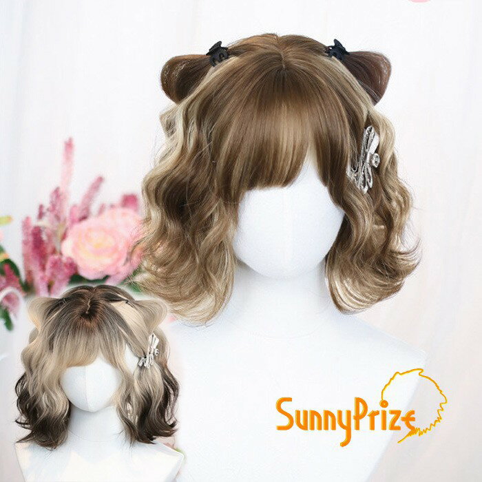 樂天商城 - フルウィッグ かつら 女性 前髪あり 原宿 可愛い キュート ウイッグ wig コスプレ 耐熱ウィッグ 小顔効果抜群 コスチューム ロリータ 文化祭 学園祭 イベント ハロウィン レトロ風 変装 仮装 女装 mm015zbzbm7