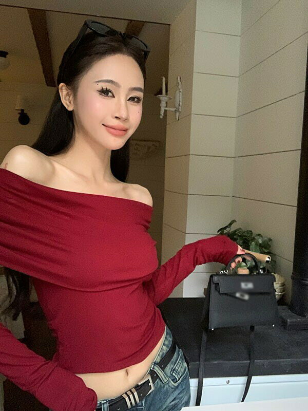 トップス レディース オフショルダー 日焼け止め 長袖 ニット セクシー 肩出し ト...
