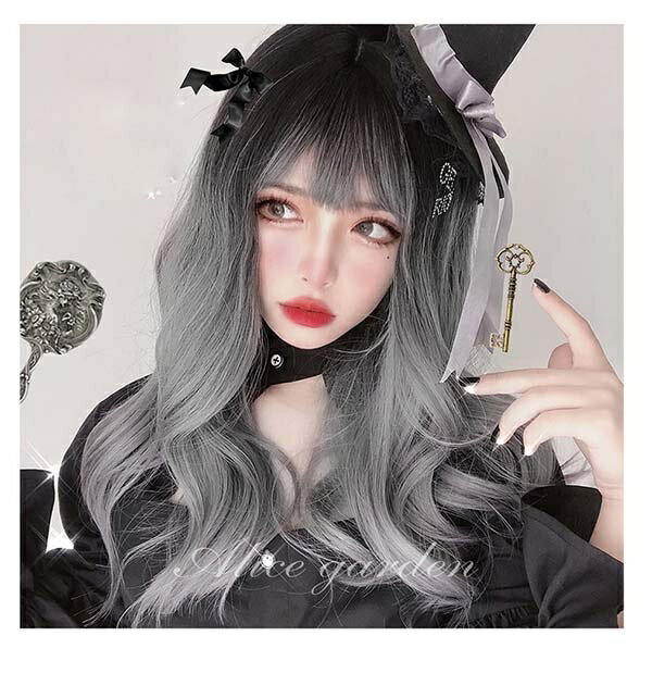 ウィッグ レディース フルウィッグ グラデーション 仮装 超自然 エクステ かつら wig ロリータ Lolita コスプレ ハロウィン レイヤー 小顔 原宿系 耐熱ウィッグ dw151zezew9