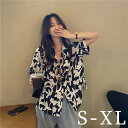 アロハシャツ レディース トップス シフォン 開襟シャツ ゆったり リゾート 夏 普段使い 旅行 海 デート S M/L/XL ml048zezel9