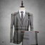 ネイビー スーツ 1ボタン メンズ ベスト追加可 スリム チェック柄 大きいサイズ ビジネス ベスト 紳士服 suit グレー【M/L/XL/2XL/3XL/4XL/5XL】dg004d4d4d4